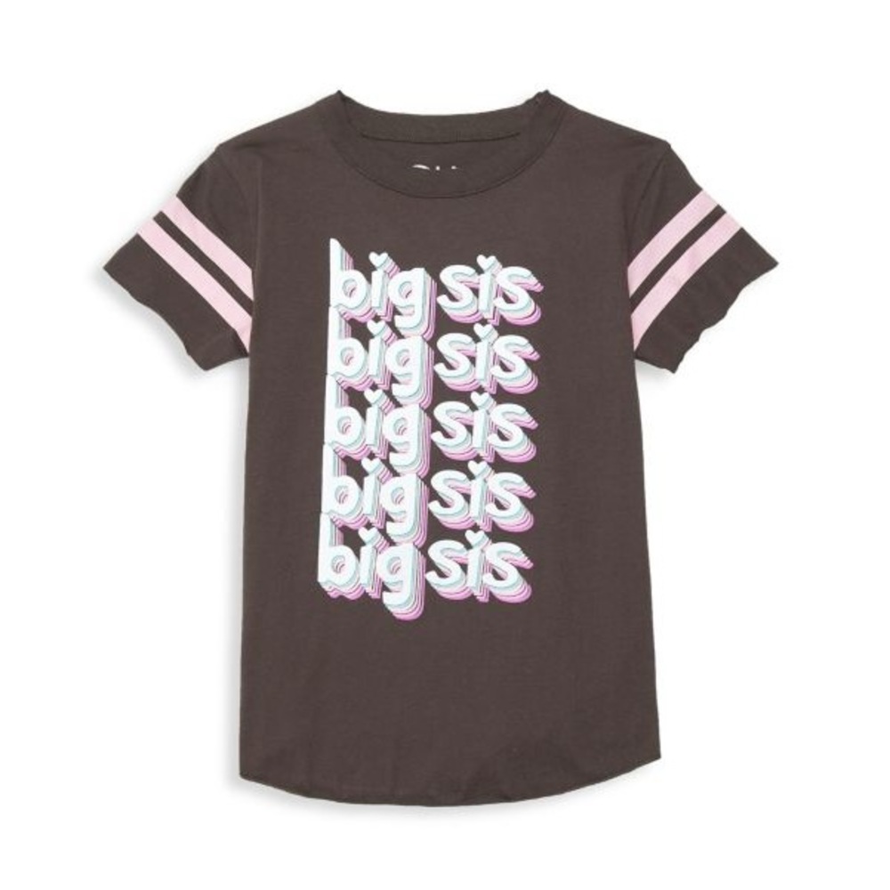 Chaser Toddler Girls Big Sis Jersey T-shirt Size 4 Like new!